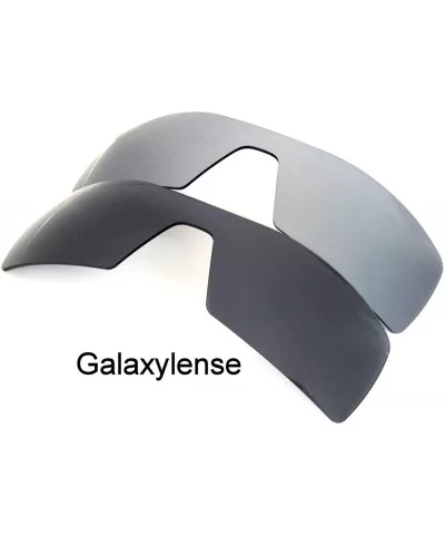 Replacement Lenses Oil Rig Black&Ash Gray Color Polarized 2 Pairs - Black&gray - CR12C19SV4L $14.34 Oversized