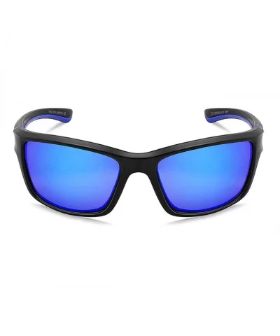 Polarized Sports Sunglasses for Men Women for Running Fishing Driving CS-MJ8014 - Red+blue - CK18ZLKOHR5 $13.48 Sport