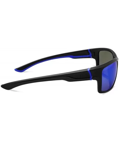 Polarized Sports Sunglasses for Men Women for Running Fishing Driving CS-MJ8014 - Red+blue - CK18ZLKOHR5 $13.48 Sport