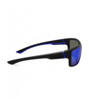 Polarized Sports Sunglasses for Men Women for Running Fishing Driving CS-MJ8014 - Red+blue - CK18ZLKOHR5 $13.48 Sport