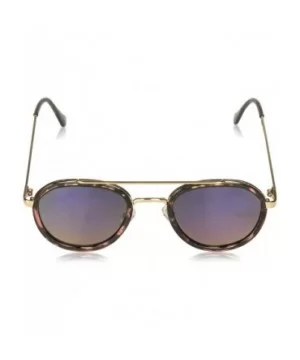 Women's LD263 Oval Sunglasses with 100% UV Protection - 49 mm - Rose Animal & Rose Gold - C918O302SKH $29.83 Aviator