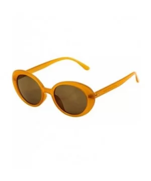 Oval Vintage NIRVANA Kurt Cobain Round Sunglasses For Women Men Eyewear - Orange - CF186TTU644 $5.75 Oversized