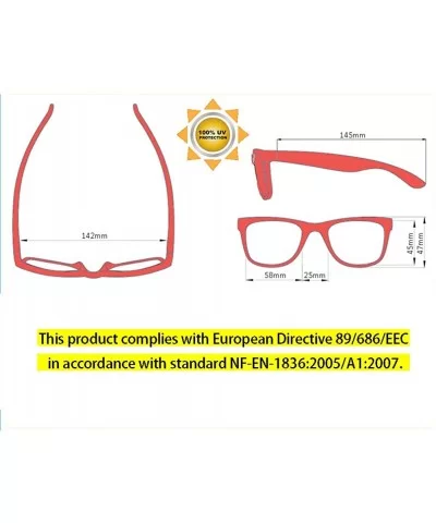 100% UV Protection Wholesale Multi PACK Unisex 80'S Retro Style Promotional Sunglasses - Red 10-pack - CP185SDO3KQ $10.65 Square