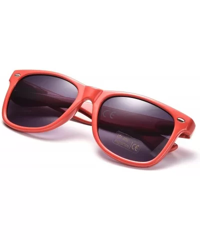 100% UV Protection Wholesale Multi PACK Unisex 80'S Retro Style Promotional Sunglasses - Red 10-pack - CP185SDO3KQ $10.65 Square