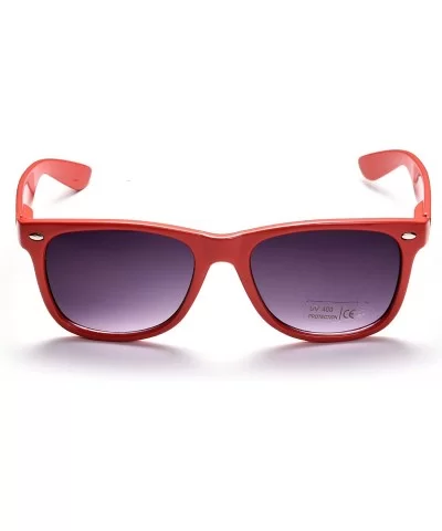 100% UV Protection Wholesale Multi PACK Unisex 80'S Retro Style Promotional Sunglasses - Red 10-pack - CP185SDO3KQ $10.65 Square