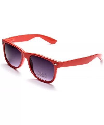 100% UV Protection Wholesale Multi PACK Unisex 80'S Retro Style Promotional Sunglasses - Red 10-pack - CP185SDO3KQ $10.65 Square