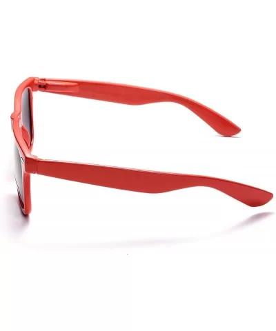 100% UV Protection Wholesale Multi PACK Unisex 80'S Retro Style Promotional Sunglasses - Red 10-pack - CP185SDO3KQ $10.65 Square