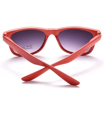 100% UV Protection Wholesale Multi PACK Unisex 80'S Retro Style Promotional Sunglasses - Red 10-pack - CP185SDO3KQ $10.65 Square