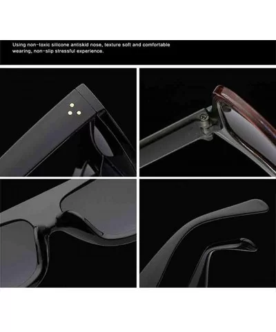 Men Women Sunglasses Outdoor Vintage Square Mirrored Eyewear Glasses for 100% UV Protection - E - CP18O9XUNXI $5.80 Sport