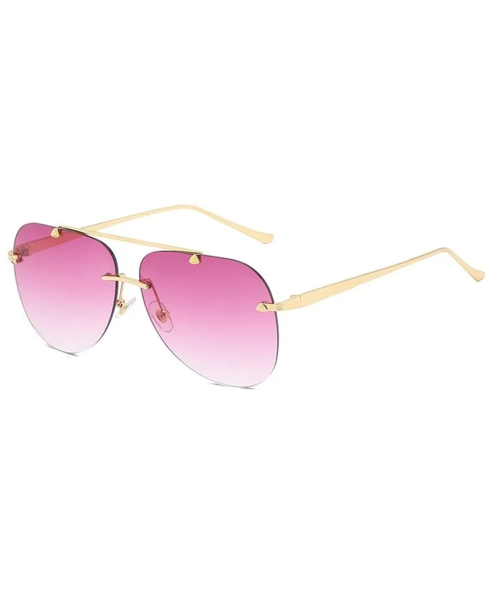 Sunshades Personality Aviator Sunglasses Ms. Sunglasses Ocean Piece Casual Fashion Sunglasses (Color F) - F - CU199MS5HTM $41...