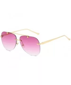 Sunshades Personality Aviator Sunglasses Ms. Sunglasses Ocean Piece Casual Fashion Sunglasses (Color F) - F - CU199MS5HTM $41...