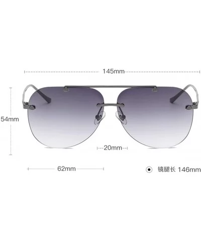 Sunshades Personality Aviator Sunglasses Ms. Sunglasses Ocean Piece Casual Fashion Sunglasses (Color F) - F - CU199MS5HTM $41...