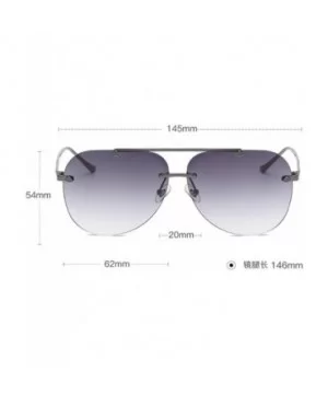 Sunshades Personality Aviator Sunglasses Ms. Sunglasses Ocean Piece Casual Fashion Sunglasses (Color F) - F - CU199MS5HTM $41...