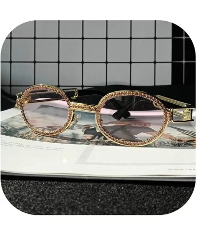 Vintage Small Round Diamond Sunglasses Women 2019 Er Fashion Steampunk Colorful Rhinestone Shades UV400 Oculos - CS198AI5C52 ...