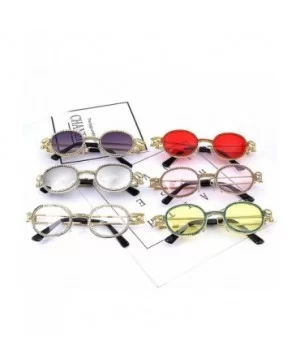 Vintage Small Round Diamond Sunglasses Women 2019 Er Fashion Steampunk Colorful Rhinestone Shades UV400 Oculos - CS198AI5C52 ...