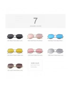 2019 New Arrival Women Classic Brand Designer Cat Eye Sunglasses C01 Black - C04 Yellow - CO18XE9UZOT $12.09 Aviator