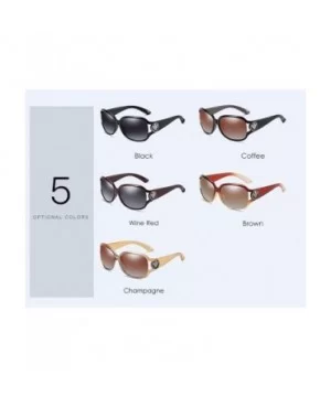 Women's Polarizing Sunglasses Classic UV-proof Polarizing Driving Sunglasses - B - C318QRHNNIX $31.54 Aviator