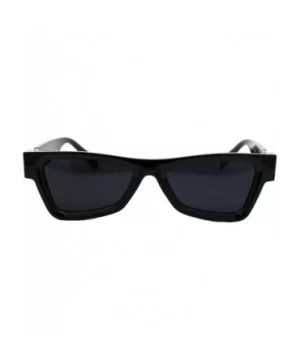 Womens Designer Style Sunglasses Thick Triangular Frame Modern Shades - Black (Black) - C818XDYMR0N $6.69 Rectangular