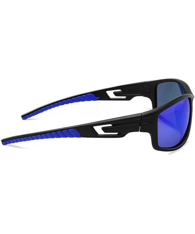 HD Polarized Sports Sunglasses for Men Women FDA 2 Pack CS-MJ8013 - Red+blue - CG18ZLHAURO $9.38 Sport