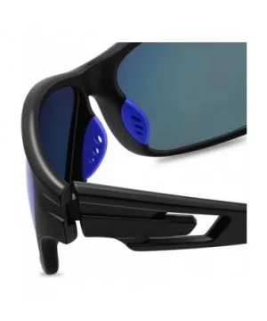 HD Polarized Sports Sunglasses for Men Women FDA 2 Pack CS-MJ8013 - Red+blue - CG18ZLHAURO $9.38 Sport