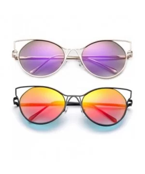 Kyra Oversized Round Loop Design Hoops Fashion Sunglasses for Women - CZ182H0G82I $14.99 Oversized