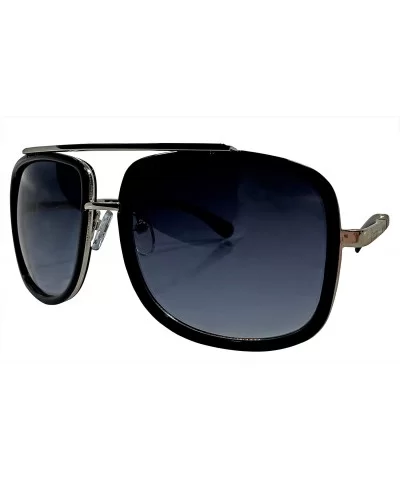 PERFECT MATCH MEN WOMEN CLASSIC PILOT SUNGLASSES - Black - CJ18H34Z3OO $4.31 Wayfarer