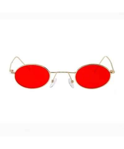 Women's Fashion Unisex Oval Anti UV Eye Strain Clear Sunglasses - D - CJ18ED0RQUQ $4.91 Oval