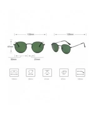 Sunglasses Toughened Glass Sunglasses Pilot's Glass Lens Classic Round - G - CS18QTG560G $36.99 Aviator