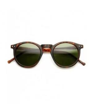 Eddy' Round Fashion Sunglasses - Leopard-green - CK11WP2WMQD $7.19 Round