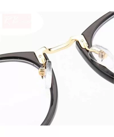 2019 Transparent Metal Sunglasses Women Mirror Classic Vintage Street Black - Transparentwhite - CJ18Y5WIYT2 $6.96 Oversized