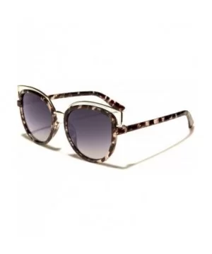 Cat-Eye Sunglasses - Black/Gold/Clear/Tortoise - CM18DNLUI0Q $4.89 Cat Eye