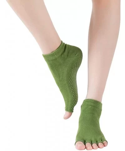 Women Workout & Training Socks Toe Anti Slip Finger-separated Yoga Socks Sport Ballet Dance Socks - CB18ZEDK3XM $7.08 Sport