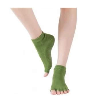 Women Workout & Training Socks Toe Anti Slip Finger-separated Yoga Socks Sport Ballet Dance Socks - CB18ZEDK3XM $7.08 Sport