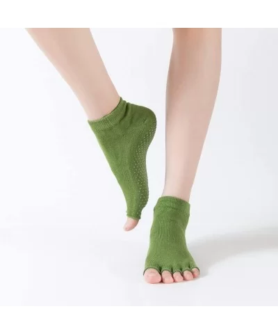 Women Workout & Training Socks Toe Anti Slip Finger-separated Yoga Socks Sport Ballet Dance Socks - CB18ZEDK3XM $7.08 Sport