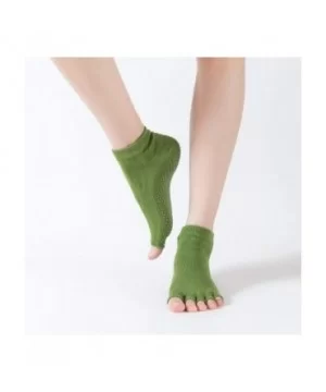 Women Workout & Training Socks Toe Anti Slip Finger-separated Yoga Socks Sport Ballet Dance Socks - CB18ZEDK3XM $7.08 Sport