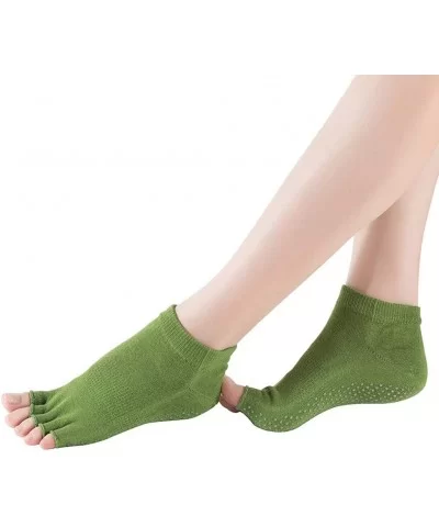 Women Workout & Training Socks Toe Anti Slip Finger-separated Yoga Socks Sport Ballet Dance Socks - CB18ZEDK3XM $7.08 Sport