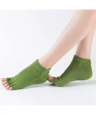 Women Workout & Training Socks Toe Anti Slip Finger-separated Yoga Socks Sport Ballet Dance Socks - CB18ZEDK3XM $7.08 Sport