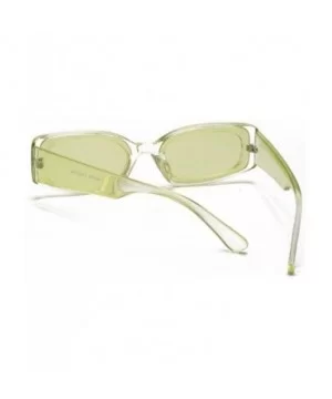 Cat Eye Sunglasses Women Fashion Er Rectangle Sun Glasses Ladies Vintage Candy Color Eyewear Shades - Green - C4199CQ9DTU $16...