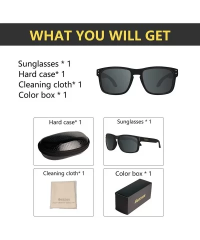 Polarized Sport Sunglasses for Men and Women - 100% UV Protection. Includes hard case - cleaning cloth. - C218ZNLUZGN $13.72 ...