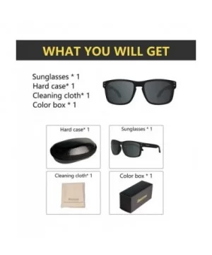 Polarized Sport Sunglasses for Men and Women - 100% UV Protection. Includes hard case - cleaning cloth. - C218ZNLUZGN $13.72 ...