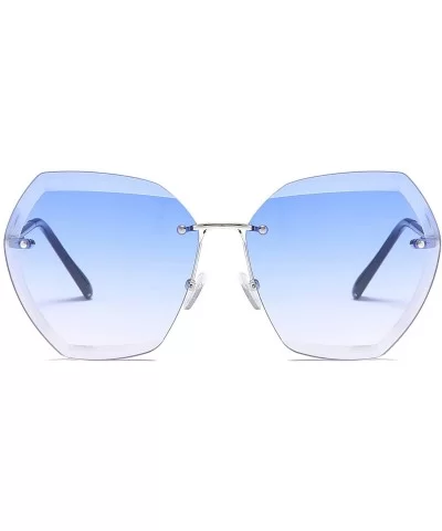 Women's fashion Polarized Sunglasses - Sea Blue - C518SKI4I3C $8.06 Oversized