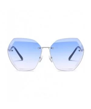 Women's fashion Polarized Sunglasses - Sea Blue - C518SKI4I3C $8.06 Oversized