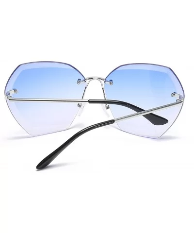 Women's fashion Polarized Sunglasses - Sea Blue - C518SKI4I3C $8.06 Oversized