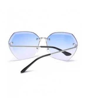 Women's fashion Polarized Sunglasses - Sea Blue - C518SKI4I3C $8.06 Oversized