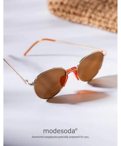 Sunglasses Simple Style for Women with Tinted Lenses UV400 Protection - 01-brown - CJ18SMT5GQN $9.05 Oversized