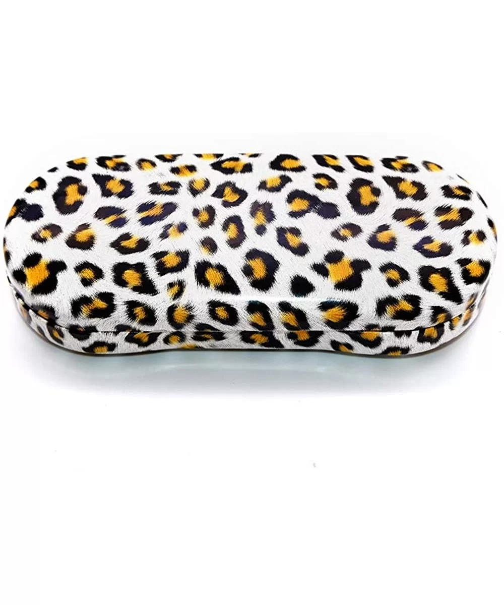 Glasses Case Hard Shell Leopard Print - Eyeglass Case For Men - Women - and Kids - Brown - CU12LNO5KVR $6.25 Aviator