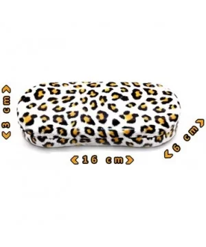 Glasses Case Hard Shell Leopard Print - Eyeglass Case For Men - Women - and Kids - Brown - CU12LNO5KVR $6.25 Aviator