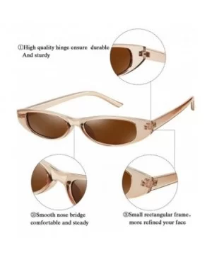 Rectangle Sunglasses Vintage Glasses Colored - CM199CI0WHQ $6.33 Goggle