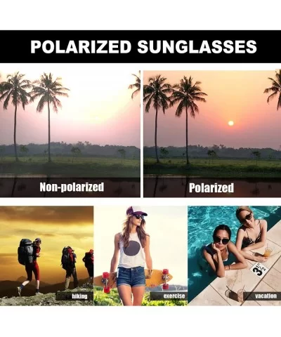 Cat Eye Sunglasses for Women Fashion-Vintage Retro Stylish Polarized Eyewear 100% UV Protection - 3165blue - CS18T3R0UW5 $12....