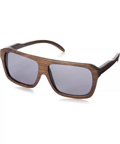 Bud Polarized Oval Sunglasses- Stained Bamboo- 57 mm - CG11G5ON8AF $41.42 Oval